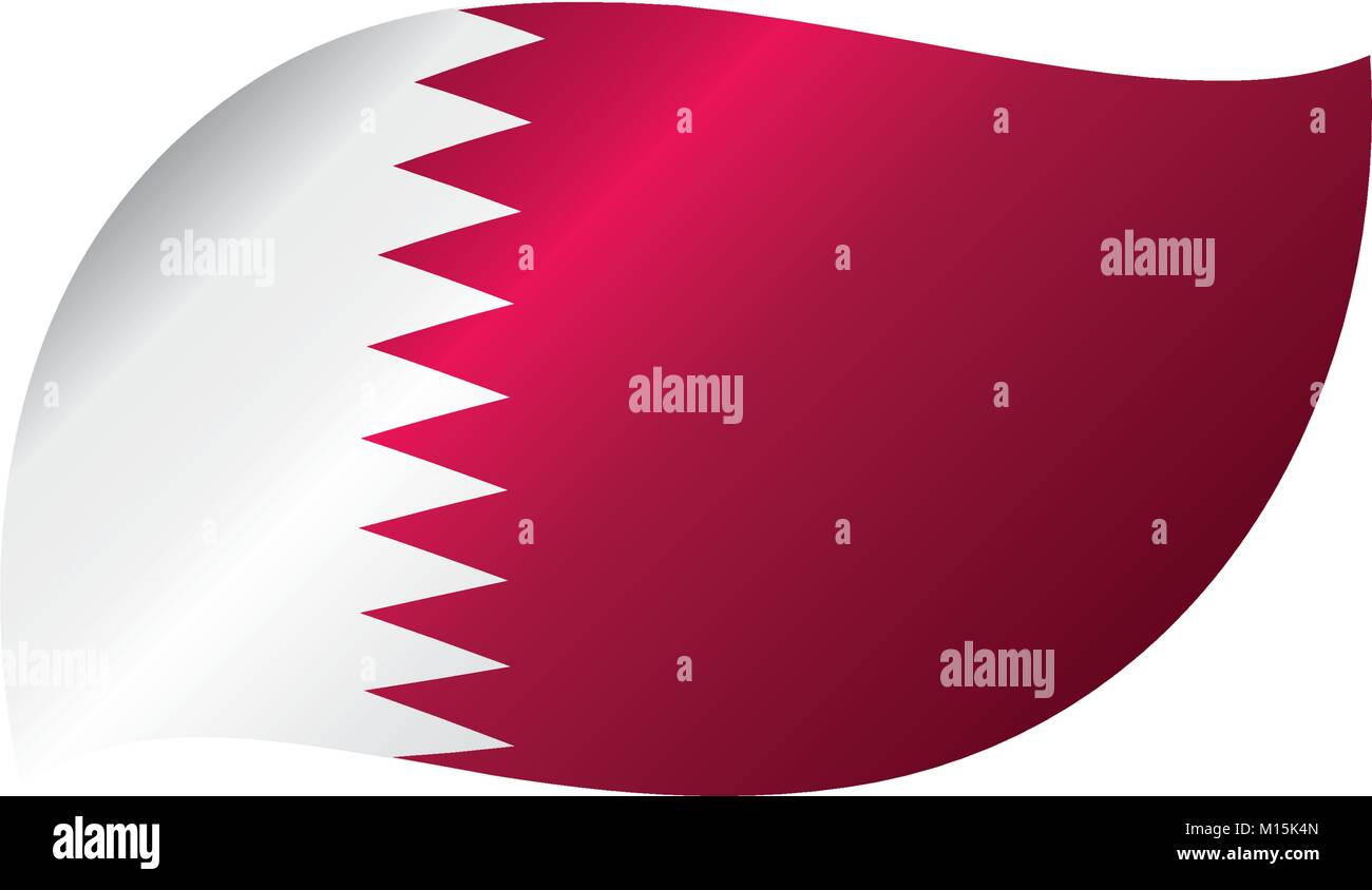 Qatar flag, vector illustration Stock Vector Image & Art Alamy
