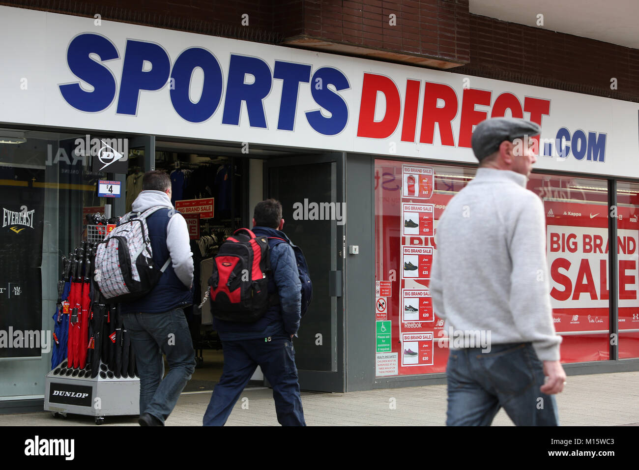 The Sports Direct store in Bognor Regis, West Sussex, UK. Stock Photo