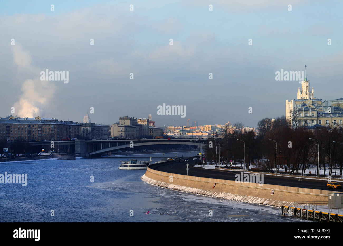 Photo of the Moscow river Stock Photo