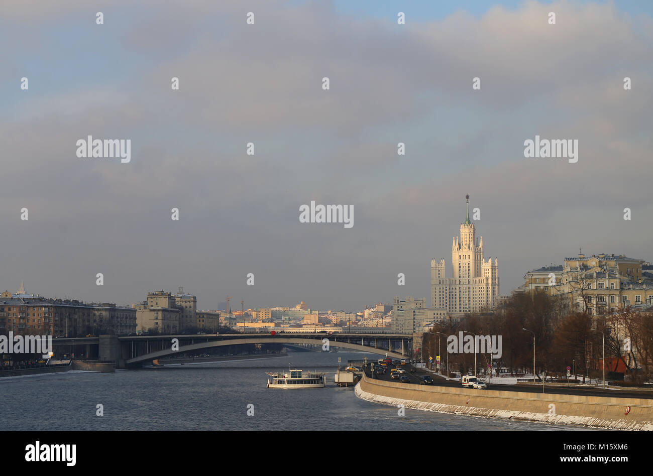 Photo of the Moscow river Stock Photo