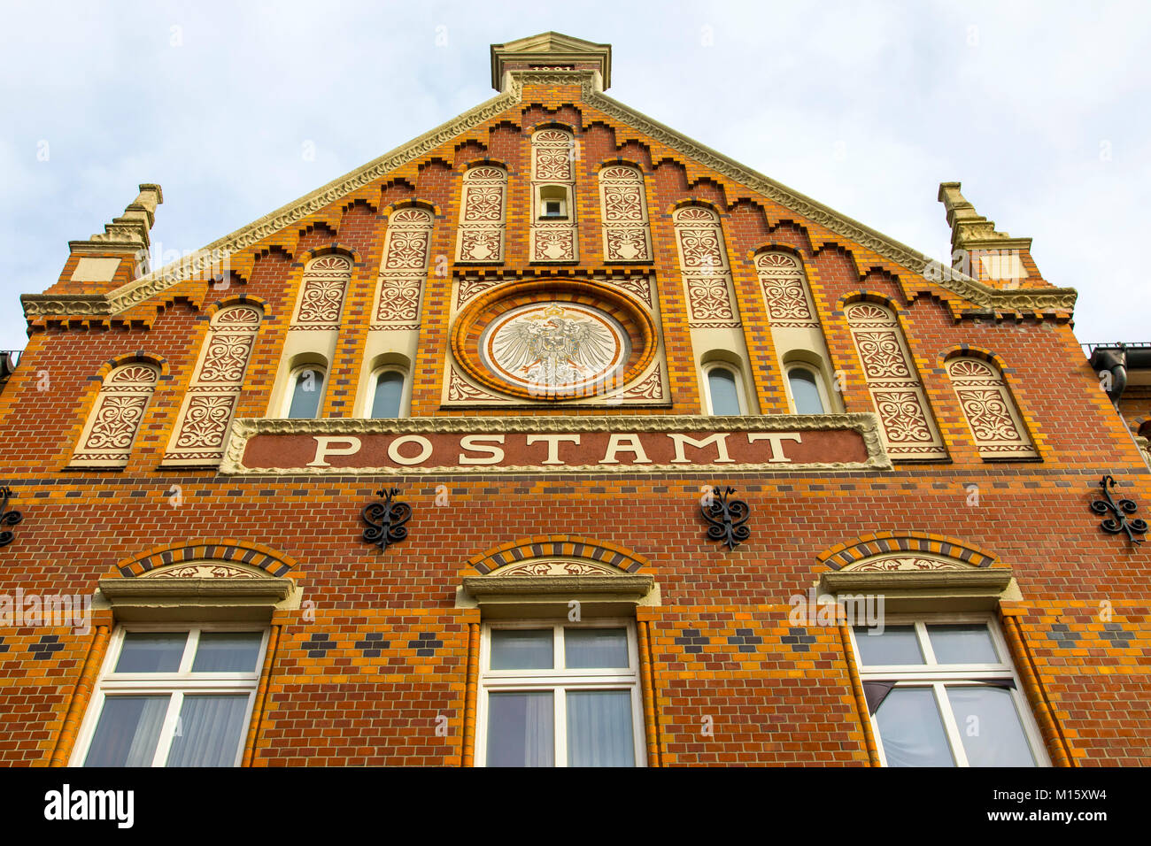 The East Frisian North Sea island of Norderney, post office, Germany Stock Photo