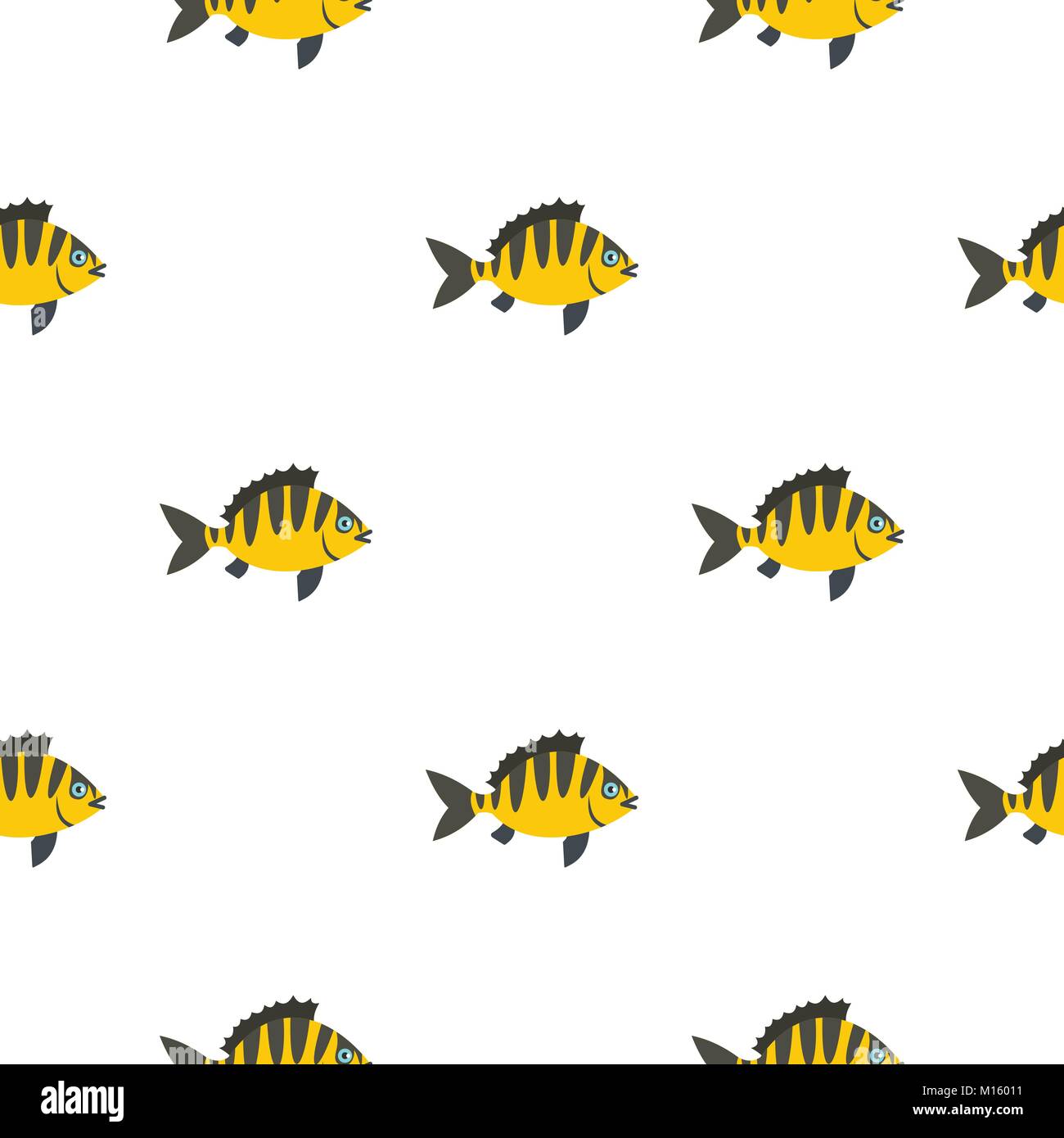 Perch fish pattern seamless Stock Vector Image & Art - Alamy