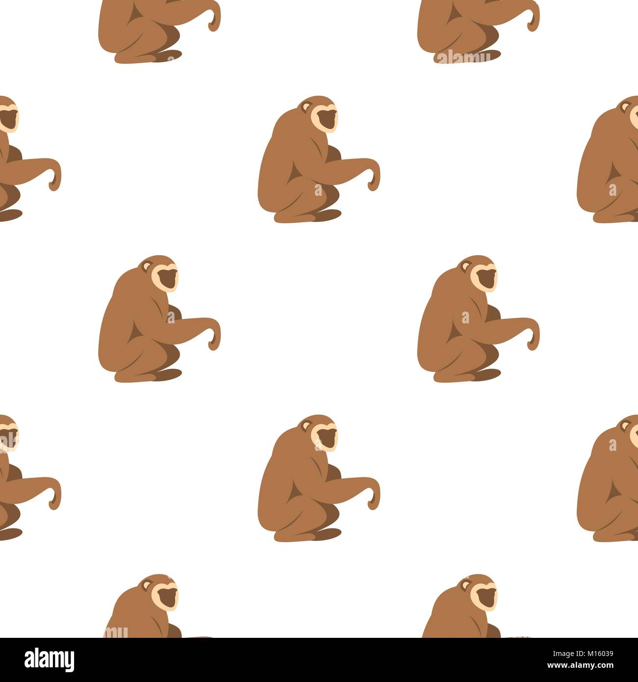 Sitting monkey pattern seamless Stock Vector Image & Art - Alamy