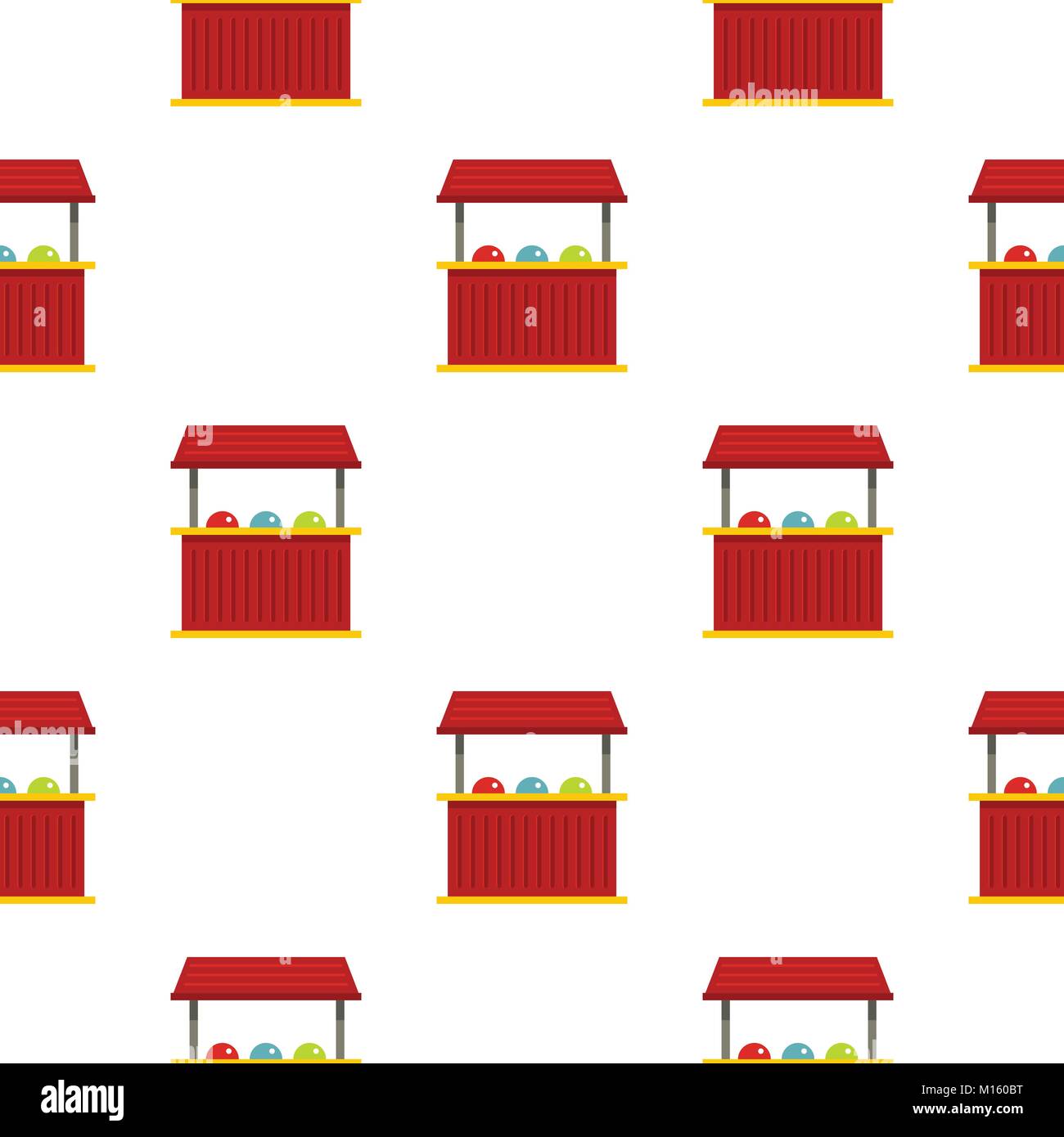 Red carnival fair booth Stock Vector Images - Alamy