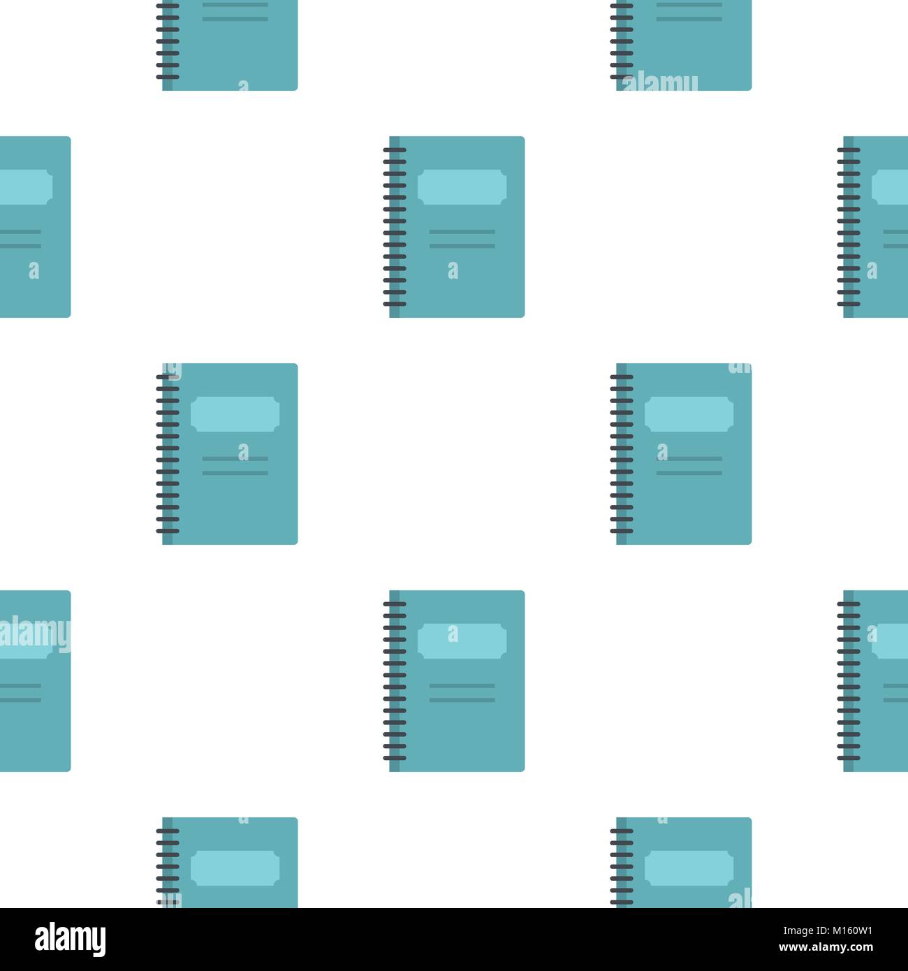 Blue closed spiral notebook pattern seamless Stock Vector Image & Art ...