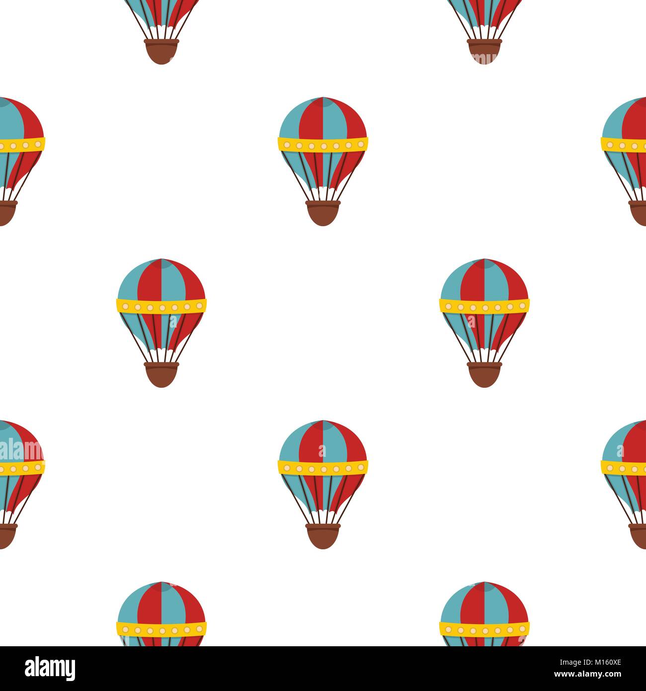 Red and blue hot air striped balloon pattern Stock Vector Image & Art ...