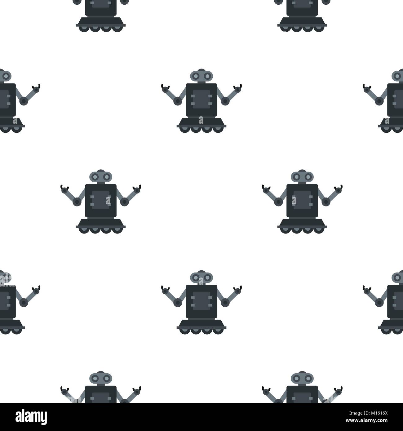 Robot on wheels pattern seamless Stock Vector Image & Art - Alamy