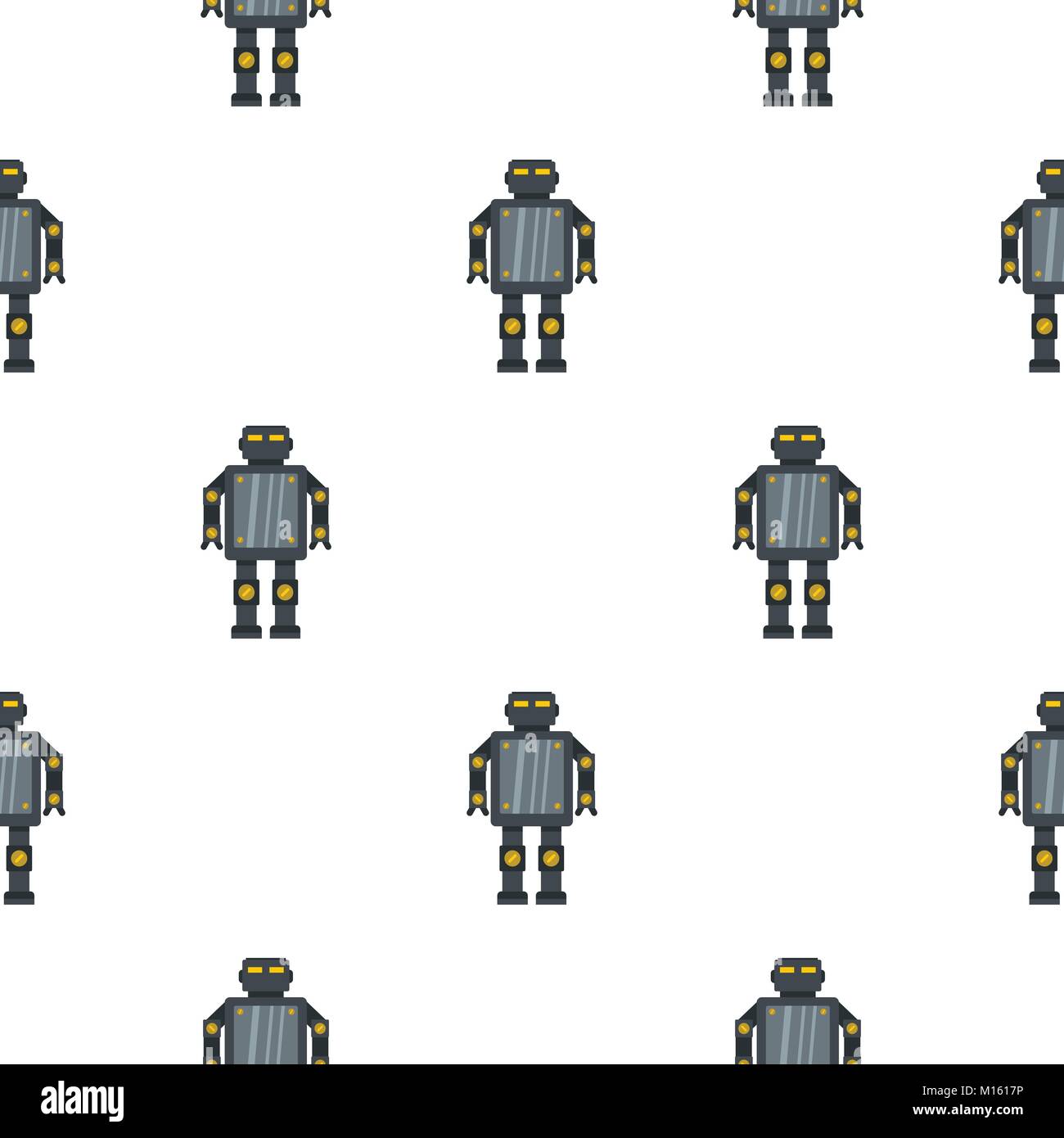 Steel robot pattern seamless Stock Vector Image & Art - Alamy