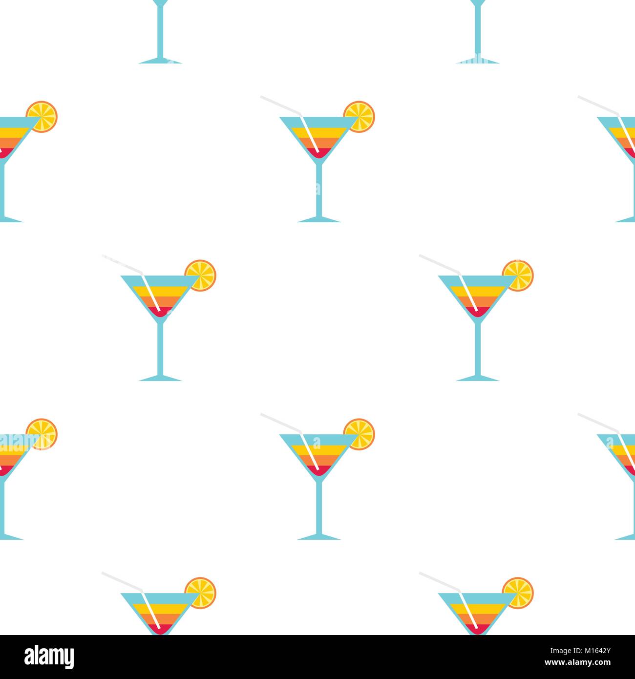 Cocktail Glass Repeat Pattern Martini Glass Repeating Pattern Stock Vector Images - Alamy