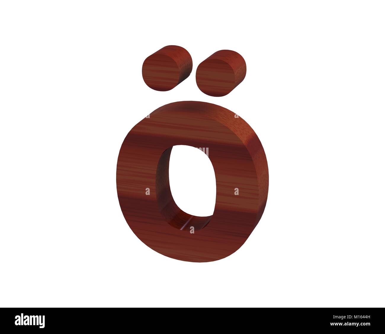 Font Polished rosewood special character ALT0246 Stock Photo Alamy