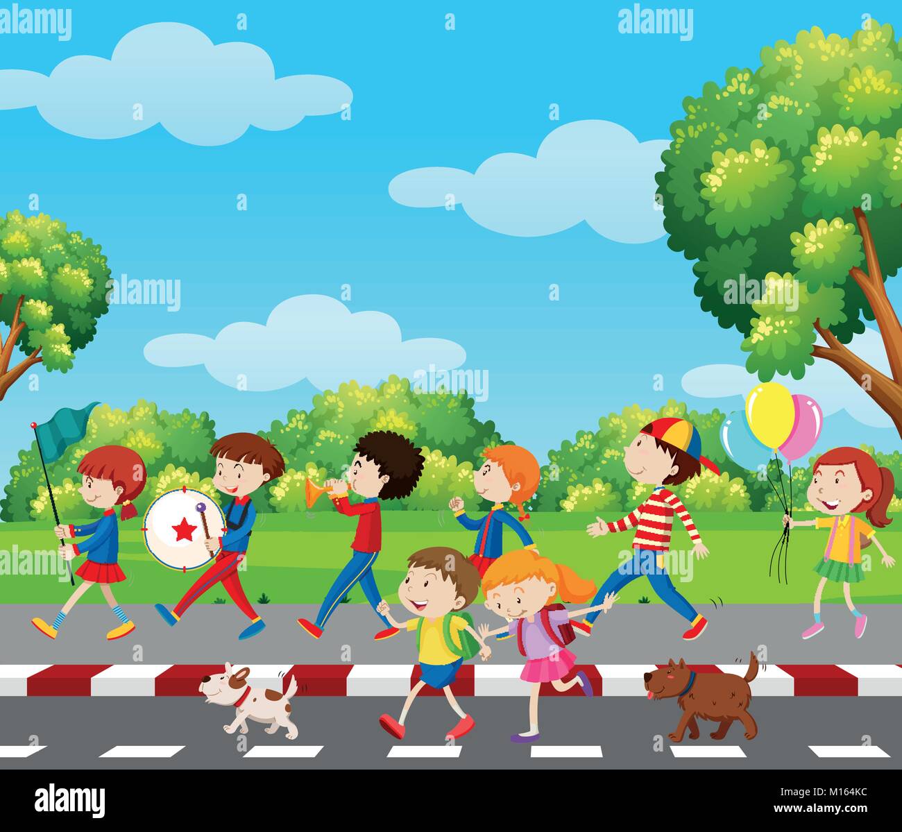 Marching band Stock Vector Images Alamy