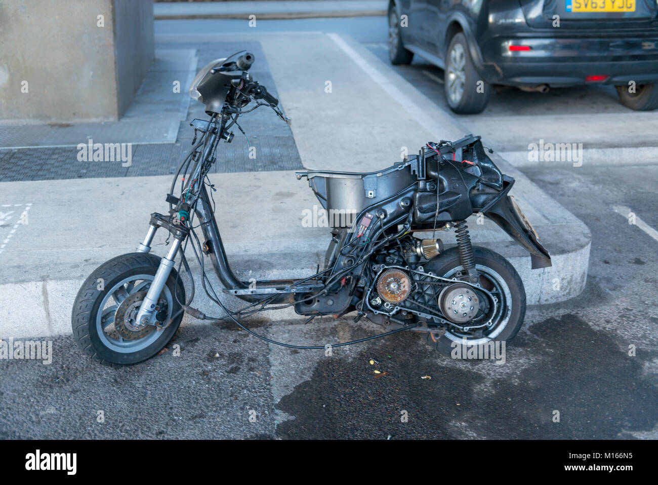 Stripped Scooter High Resolution Stock Photography And Images Alamy