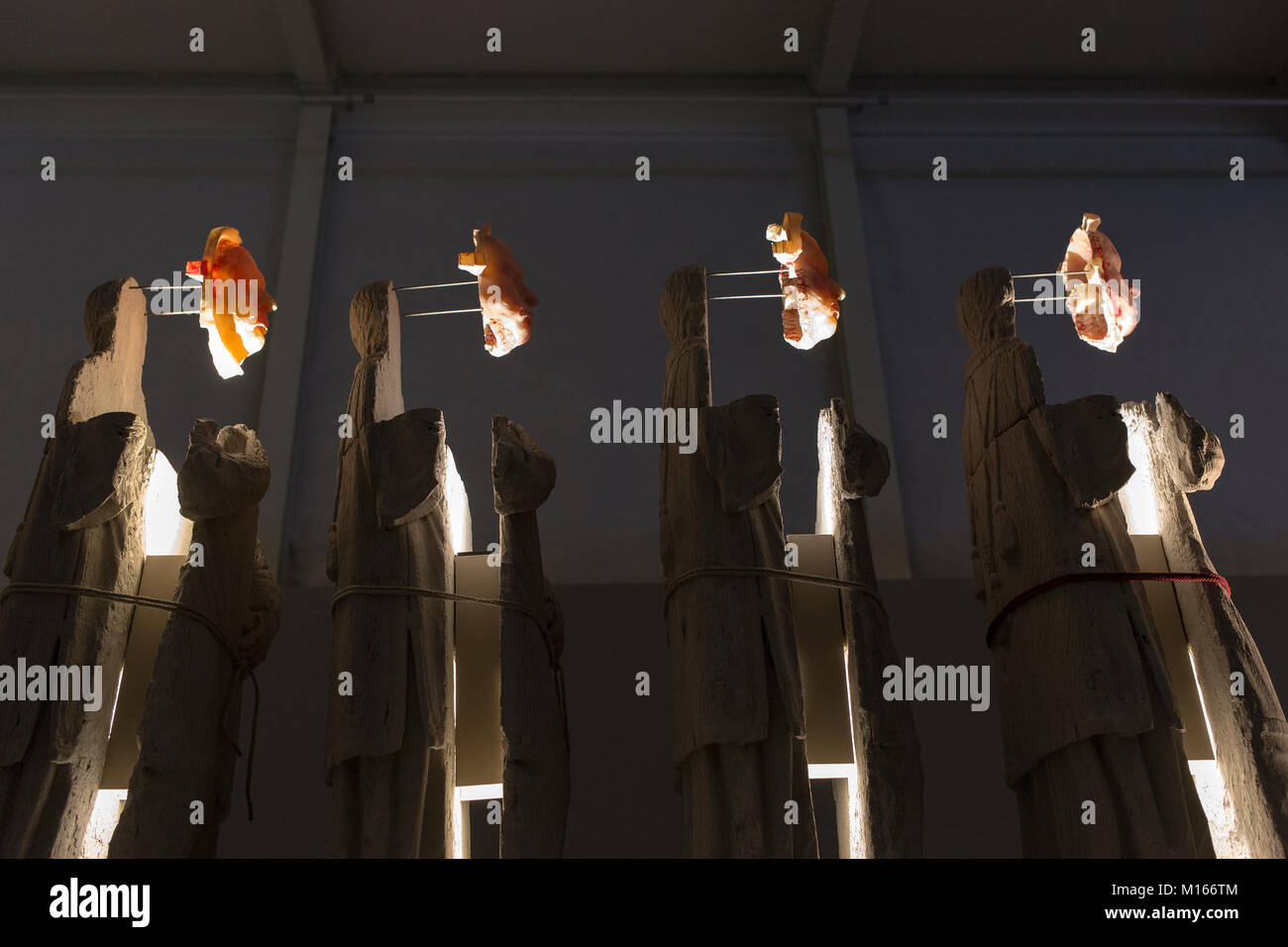 Press preview of the Determination art exhibition by multimedia artist