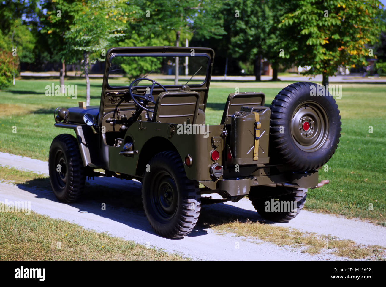 1951 Willys Model M38 rear view Stock Photo