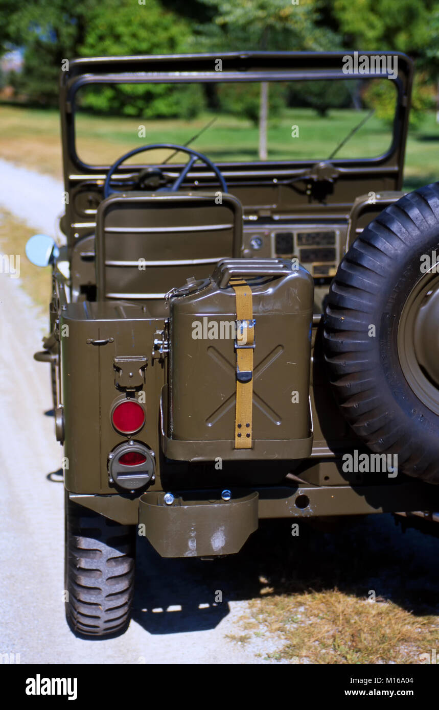 1951 Willys Model M38 rear view Stock Photo