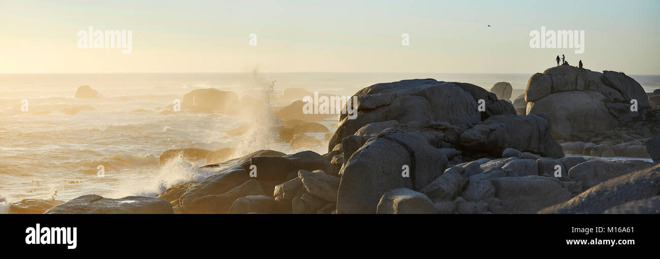 Rocks at Camps Bay, Cape Town, Western Cape, South Africa Stock Photo