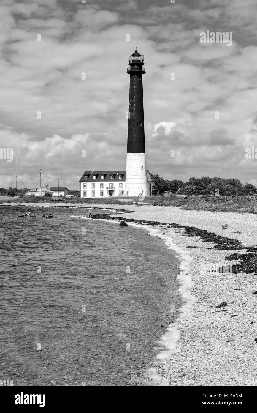 Sorve lighthouse against blue sky, Saaremaa island, Estonia Stock Photo Alamy