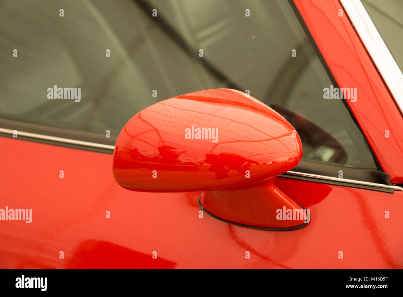 Wing mirror of a vintage car Stock Photo Alamy