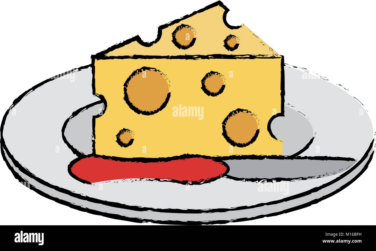 Cheddar cheese knife Stock Vector Images Alamy