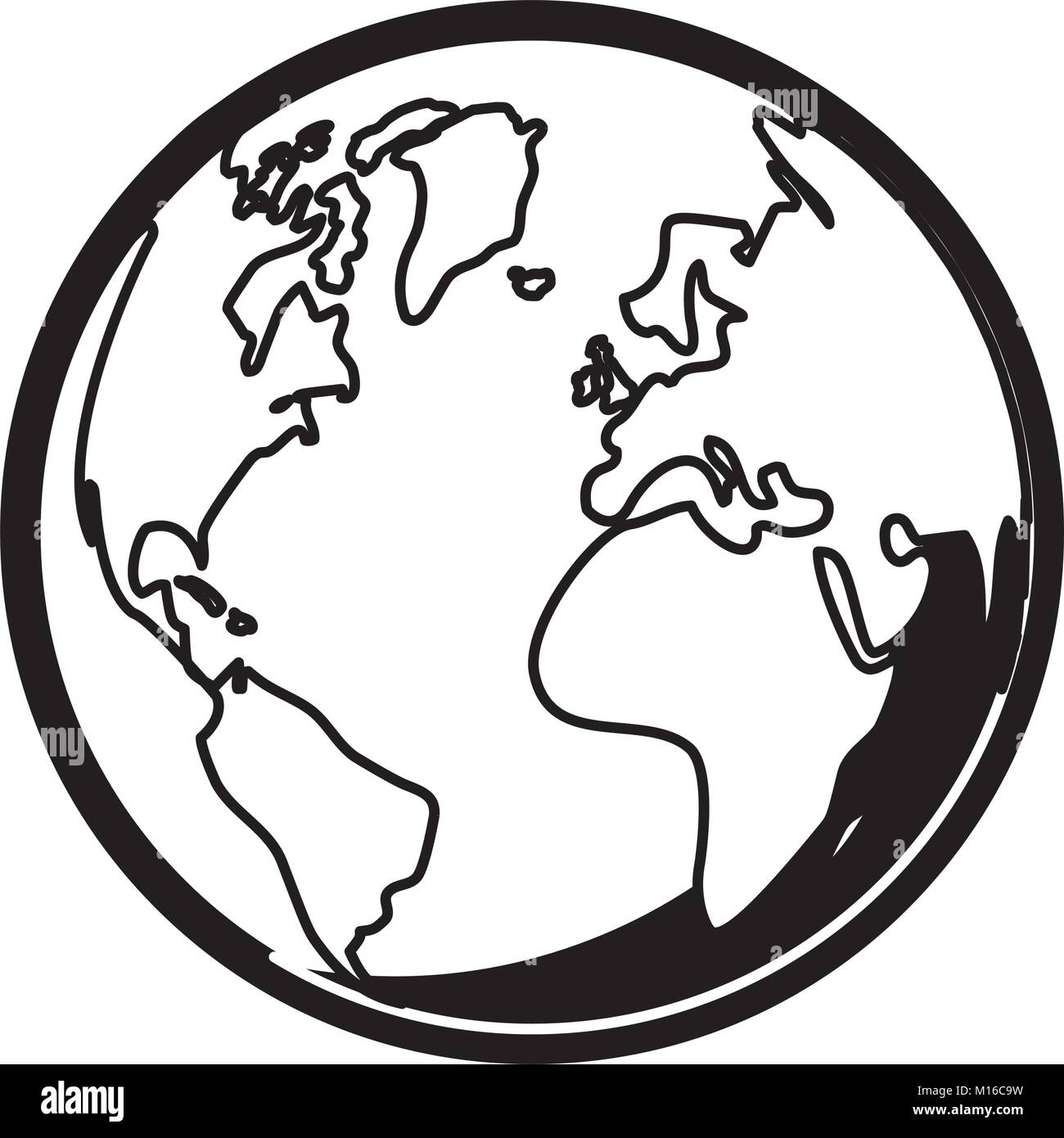 earth planet icon Stock Vector Image & Art - Alamy