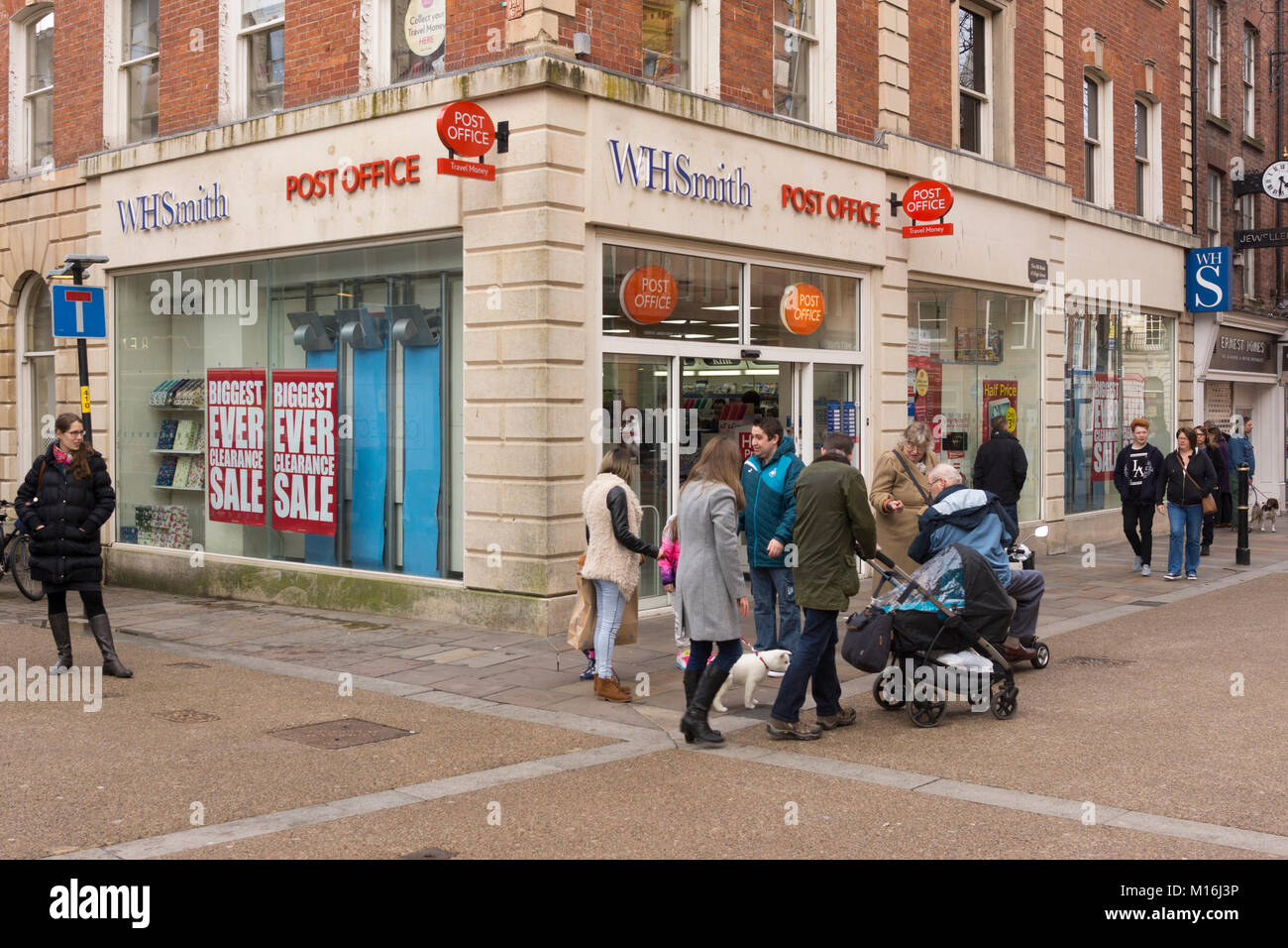 A WHSmith Post Office in Worcester Stock Photo Alamy