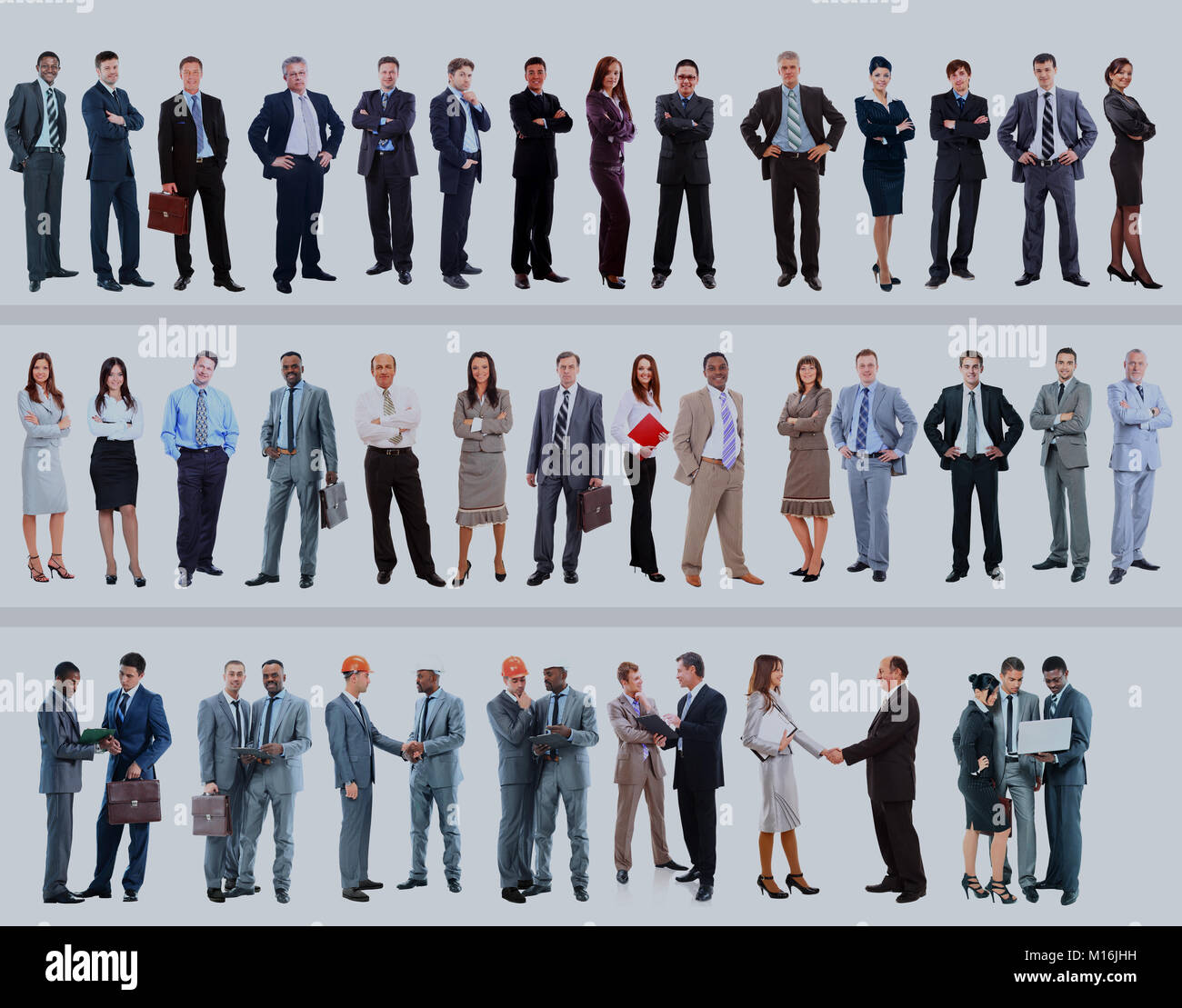 Set of business people isolated on white Stock Photo - Alamy