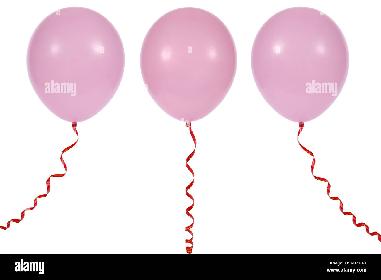 Pink balloon isolated on white background Stock Photo - Alamy