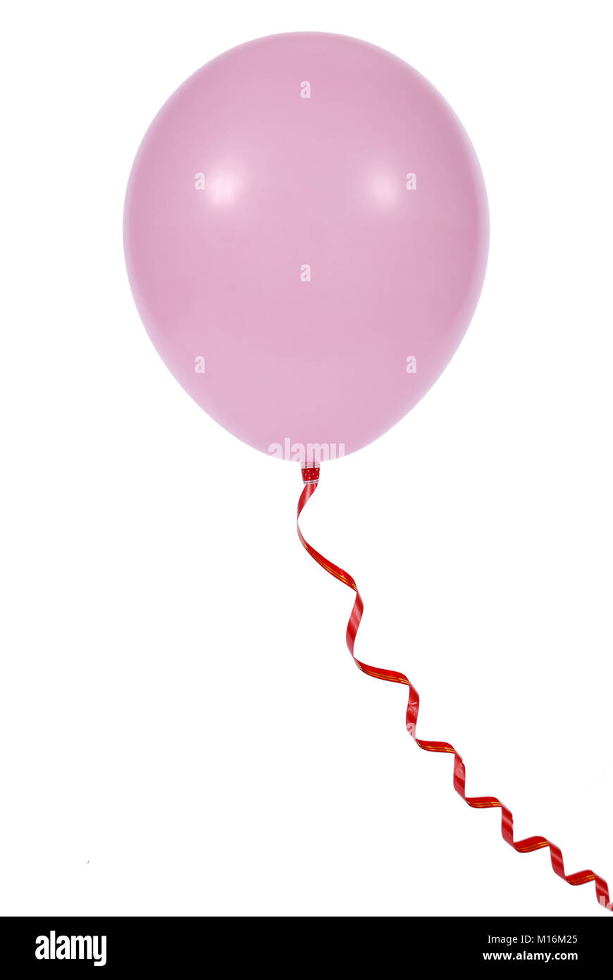 Pink balloon isolated on white background Stock Photo - Alamy