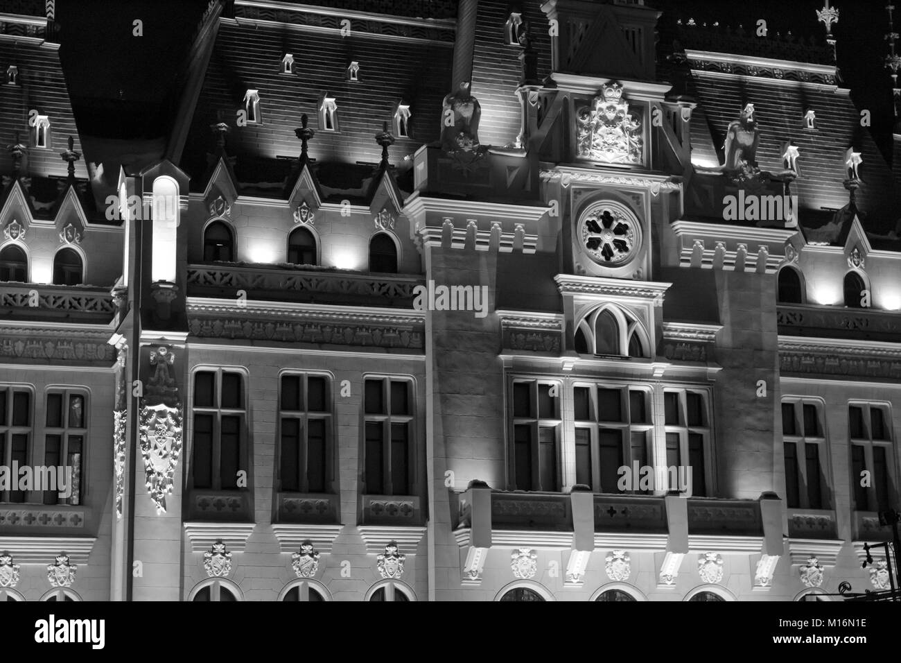 Old Town Clock Tower Black and White Stock Photos & Images - Alamy