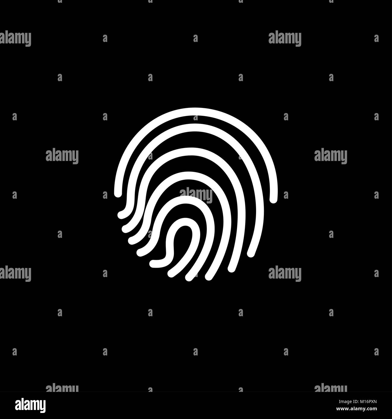 fingerprint icon. illustration sign symbol Stock Photo Alamy