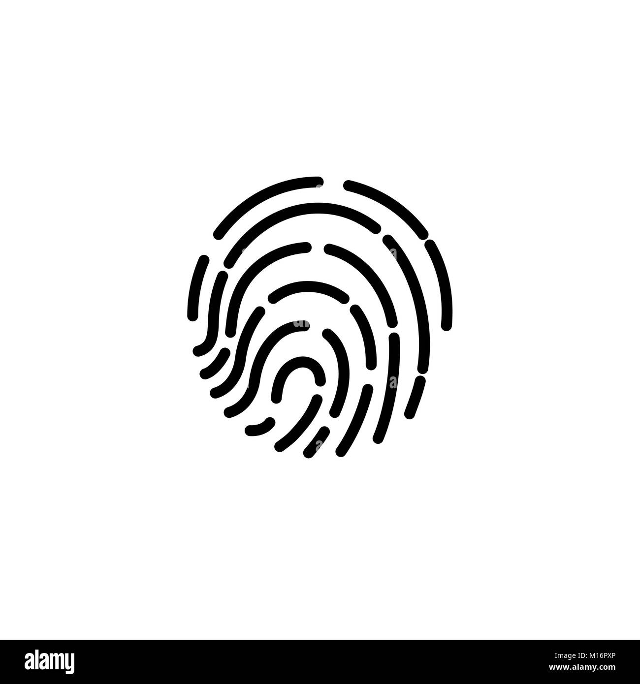 fingerprint icon. illustration sign symbol Stock Photo - Alamy