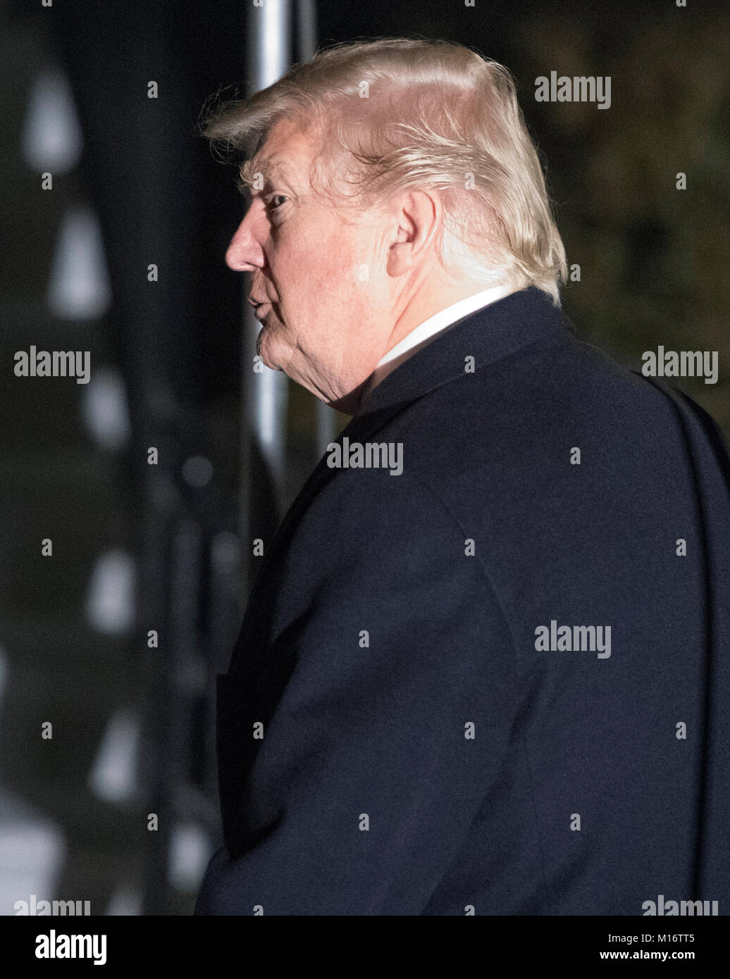United States President Donald J. Trump returns to the White House in ...