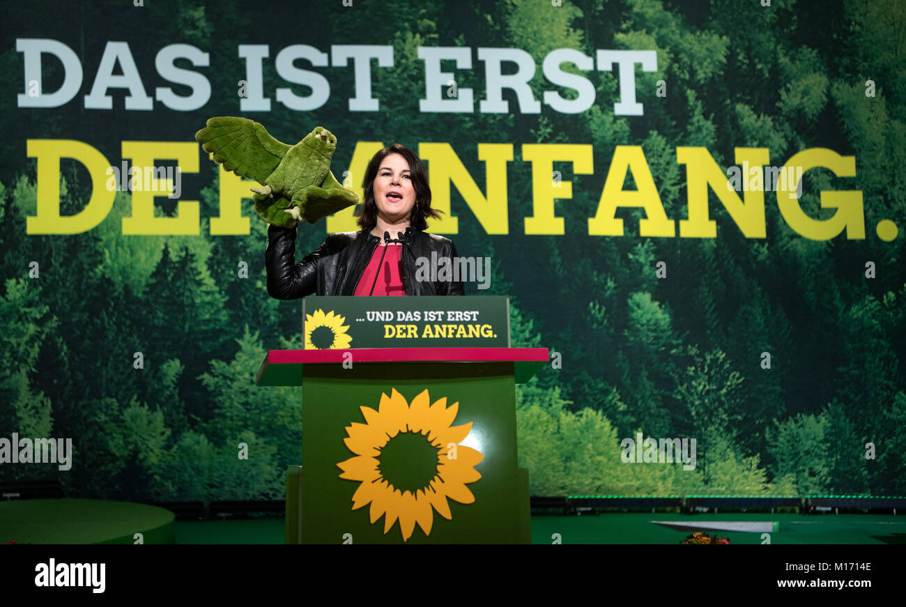 Hanover, Germany. 27th Jan, 2018. Annalena Baerbock, candidate for the 