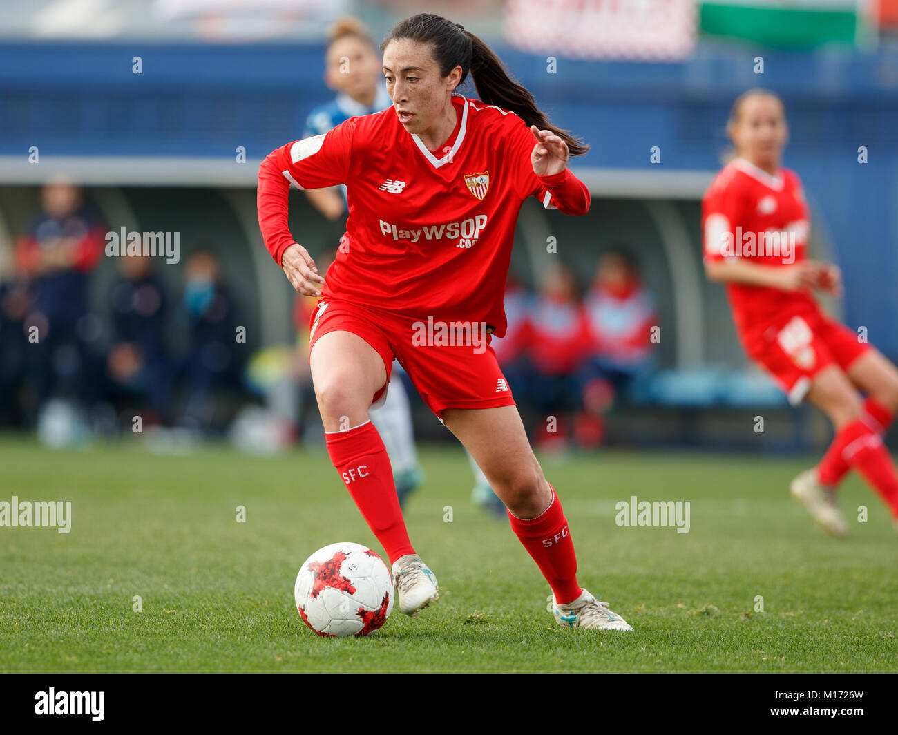 Barcelona, Spain. January 27th, 2018. Match of Spanish Women's Football