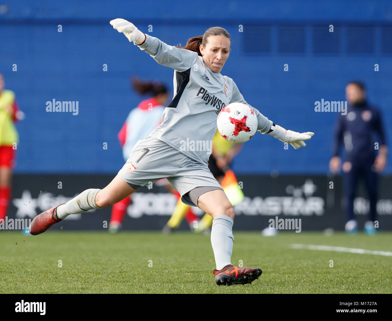 Barcelona, Spain. January 27th, 2018. Match of Spanish Women's Football