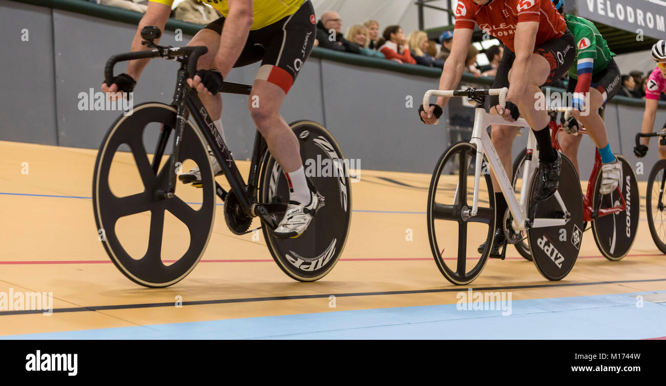 Detroit, Michigan USA 26 January 2018 A series of bicycle races