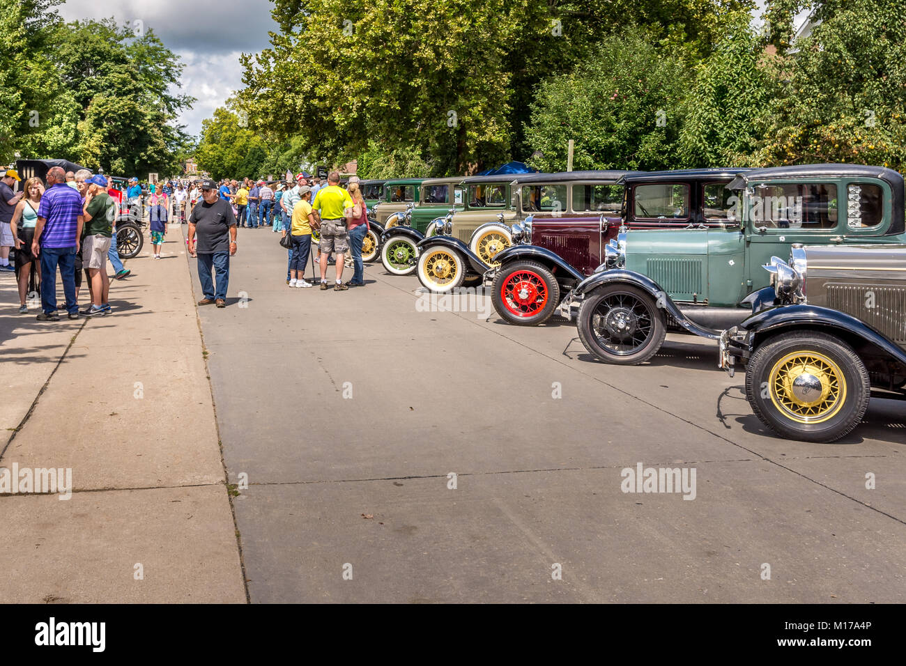 Model T Cars Photographed In Amana Colonies Iowa Stock Photo Alamy