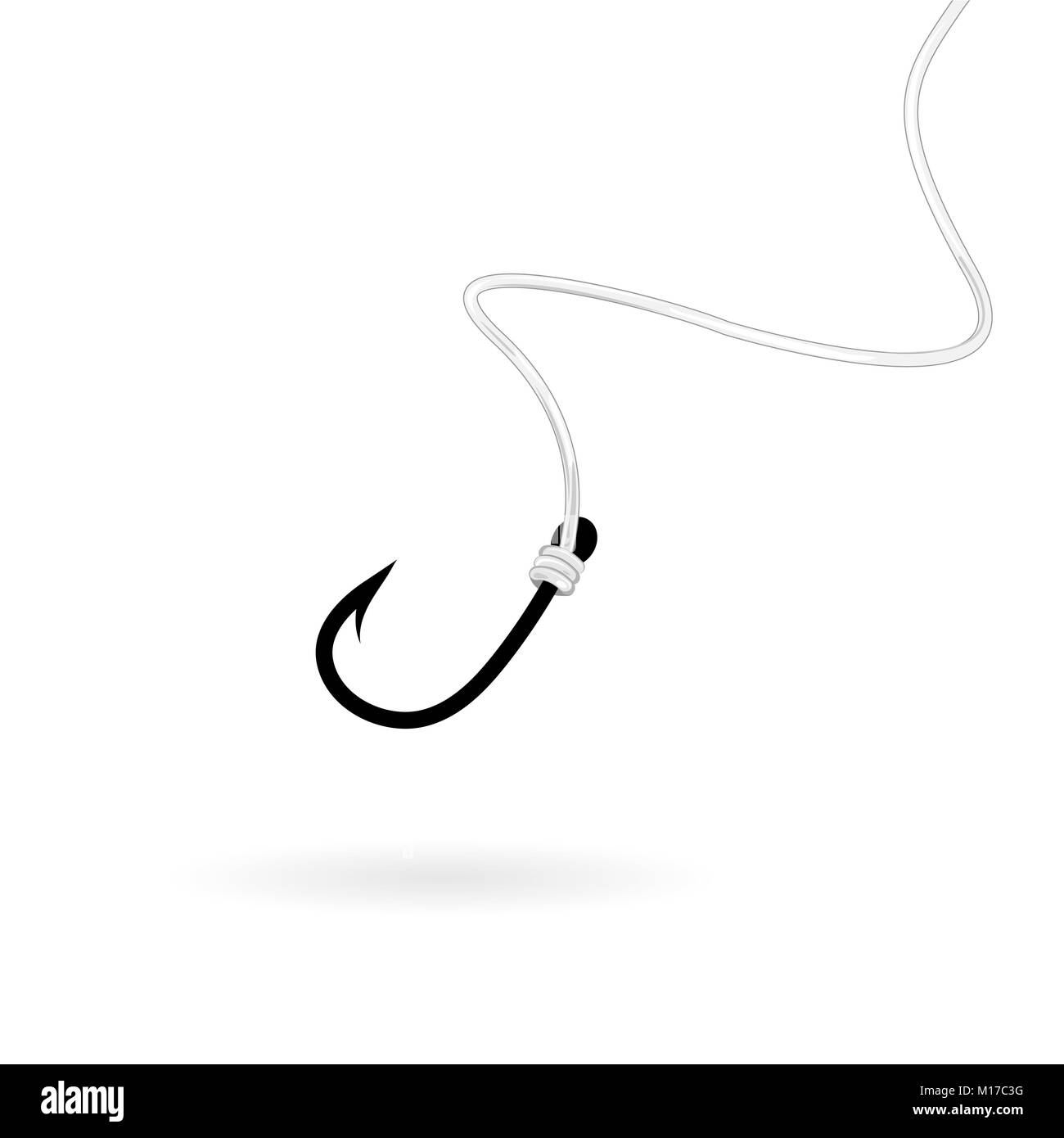 Fishing hook sign icon. Fishermen tackle symbol Stock Photo Alamy