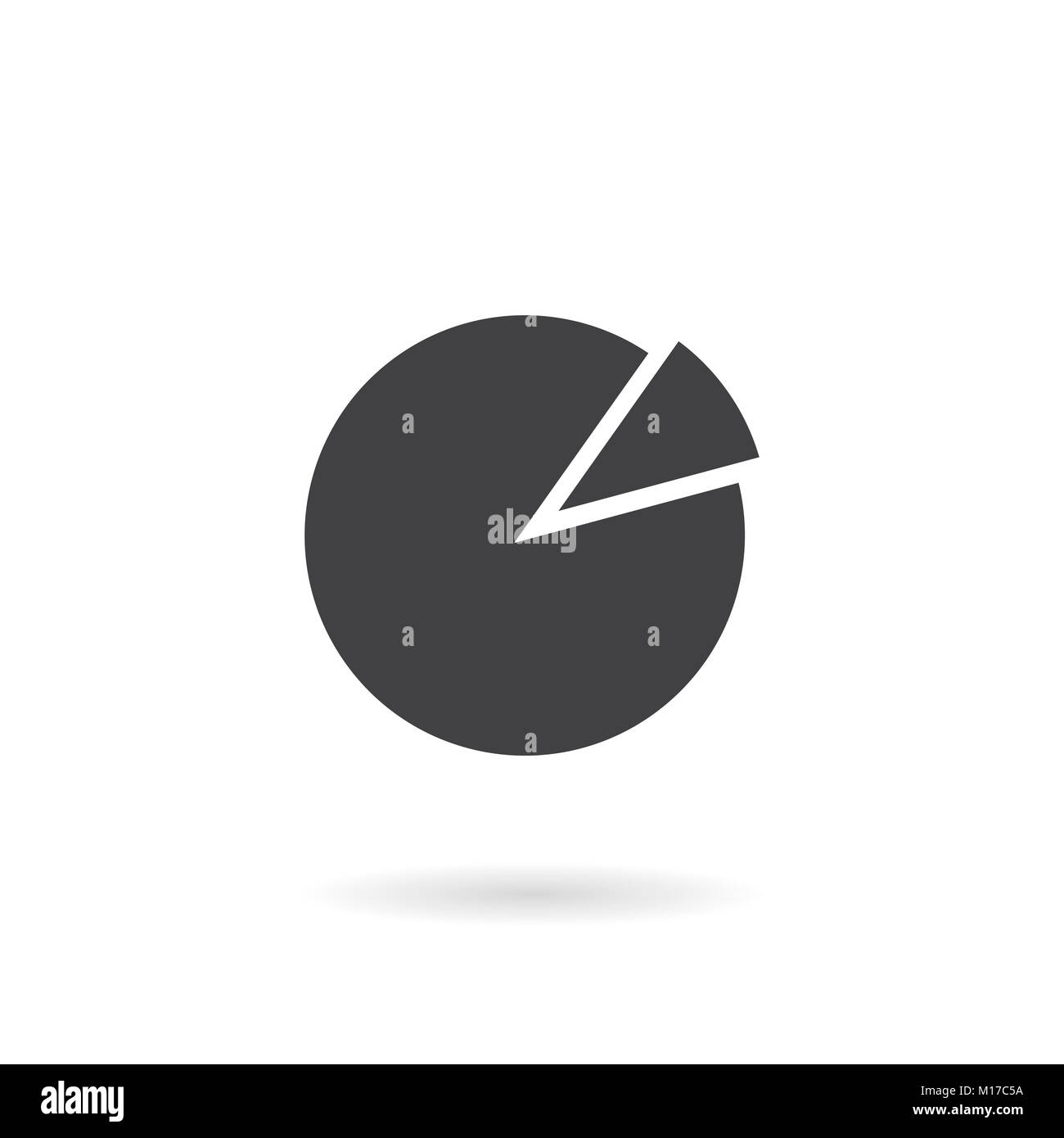 Pie Chart Icon in trendy flat isolated on background , vector Stock ...