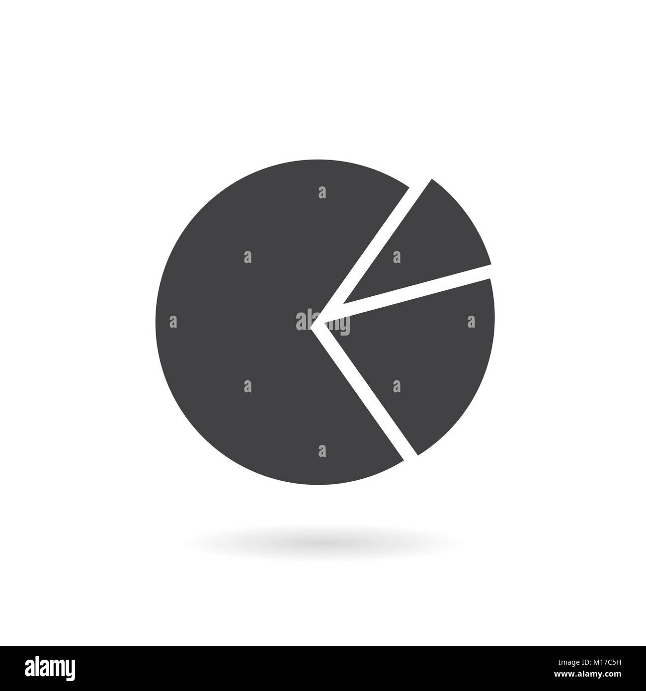 Pie Chart Icon in trendy flat isolated on background , vector Stock ...