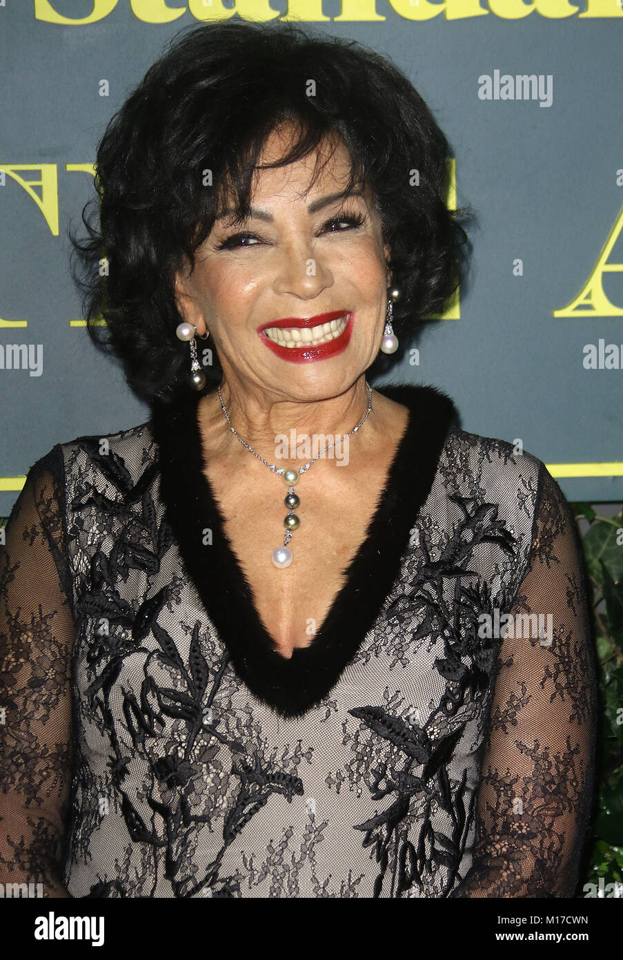 Dec 03, 2017  - Shirley Bassey attending 'London Evening Standard Theatre Awards 2017, Theatre Royal, Drury Lane in London, England, UK Stock Photo