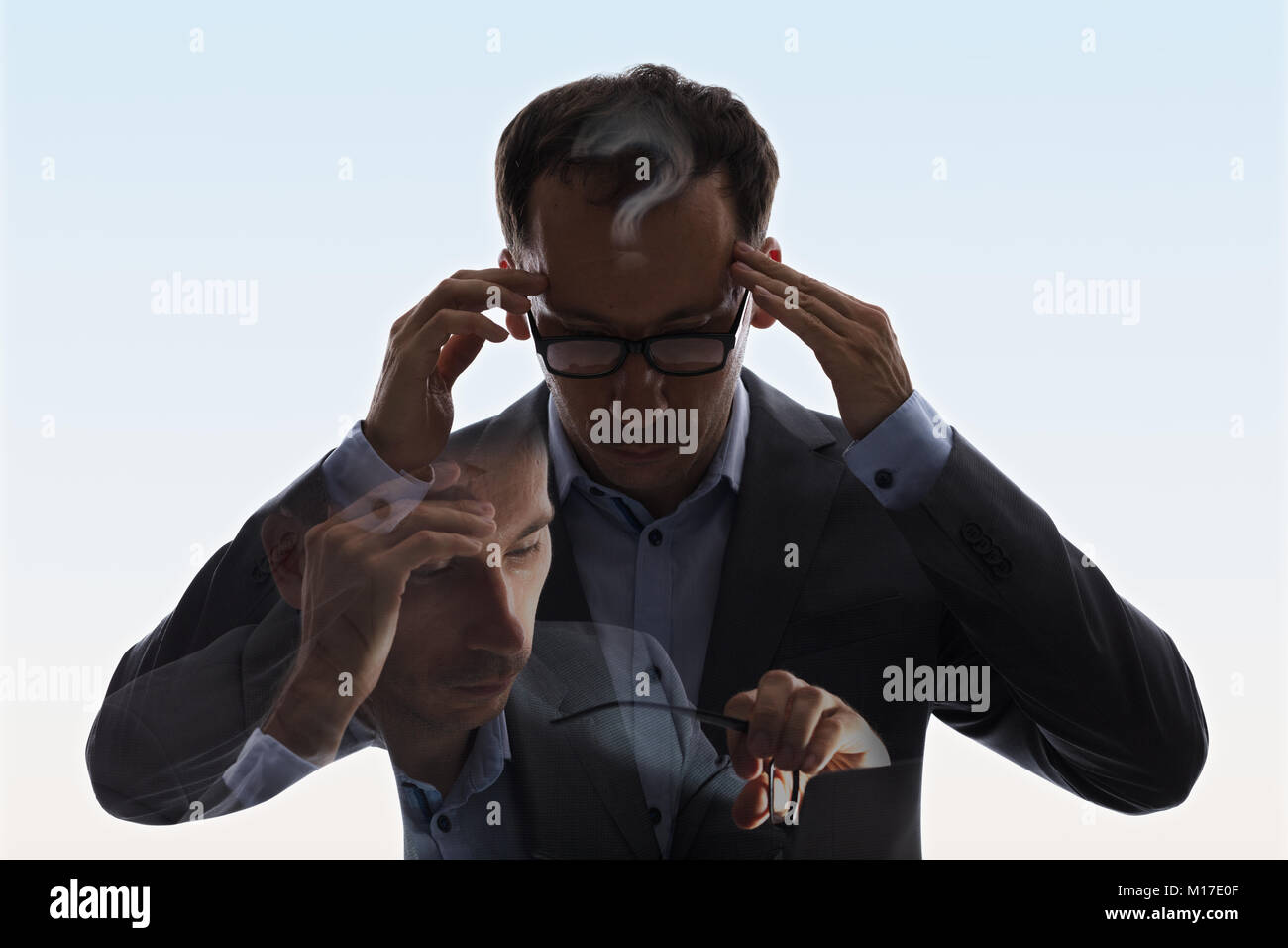 Man multiple exposure hi-res stock photography and images - Alamy
