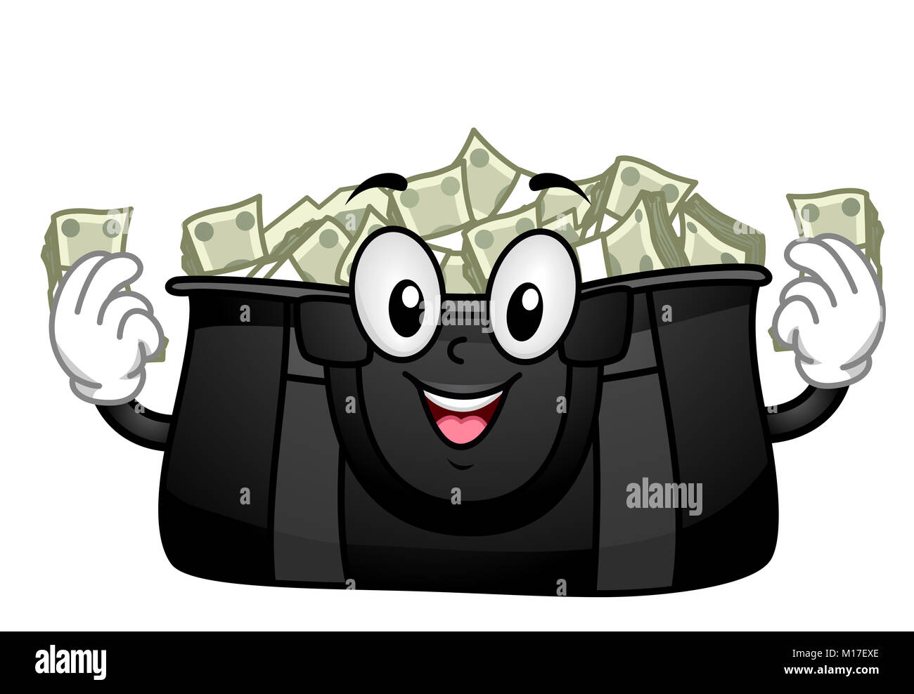 Duffel Bag Full Of Money Stock Photo - Download Image Now - Gym