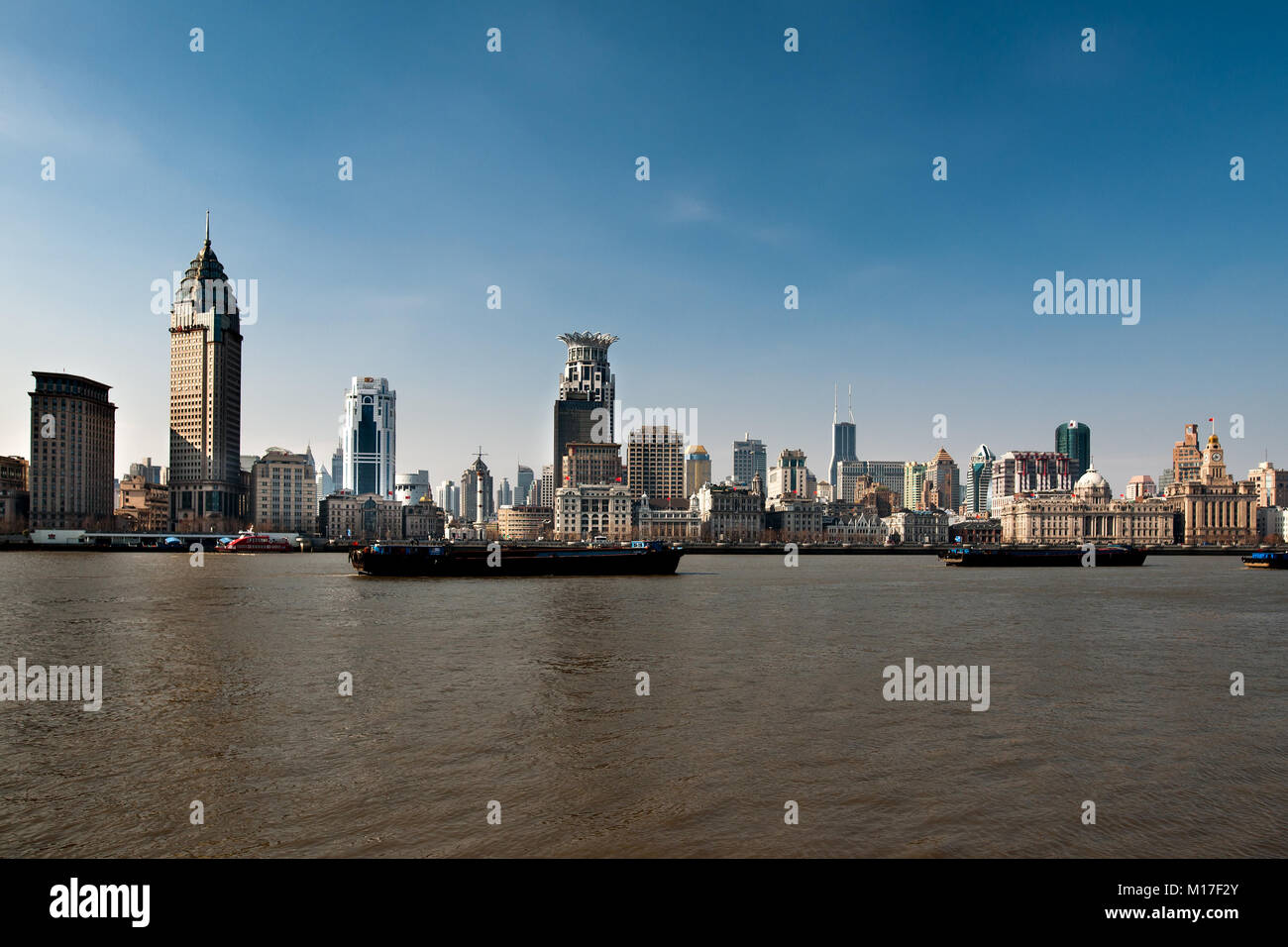 modern architecture of Shanghai in China Stock Photo