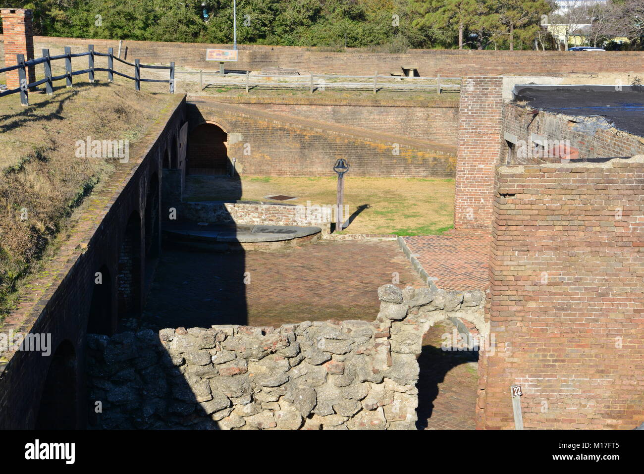 An American civil war fortress used in the American civil war Stock ...