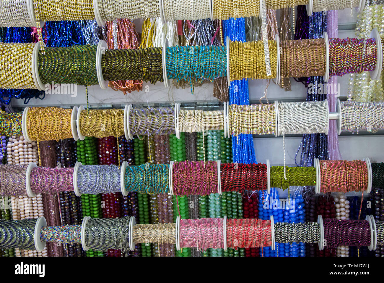 Set or rolls of colotful thread Stock Photo - Alamy