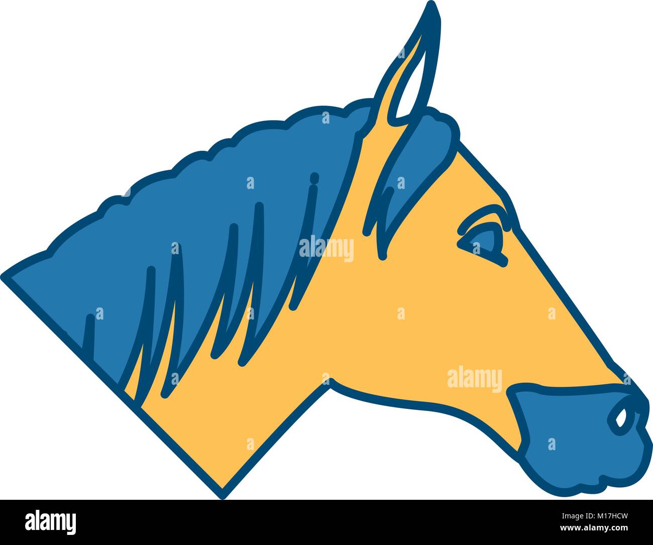 Horse head cartoon Stock Vector Image & Art Alamy