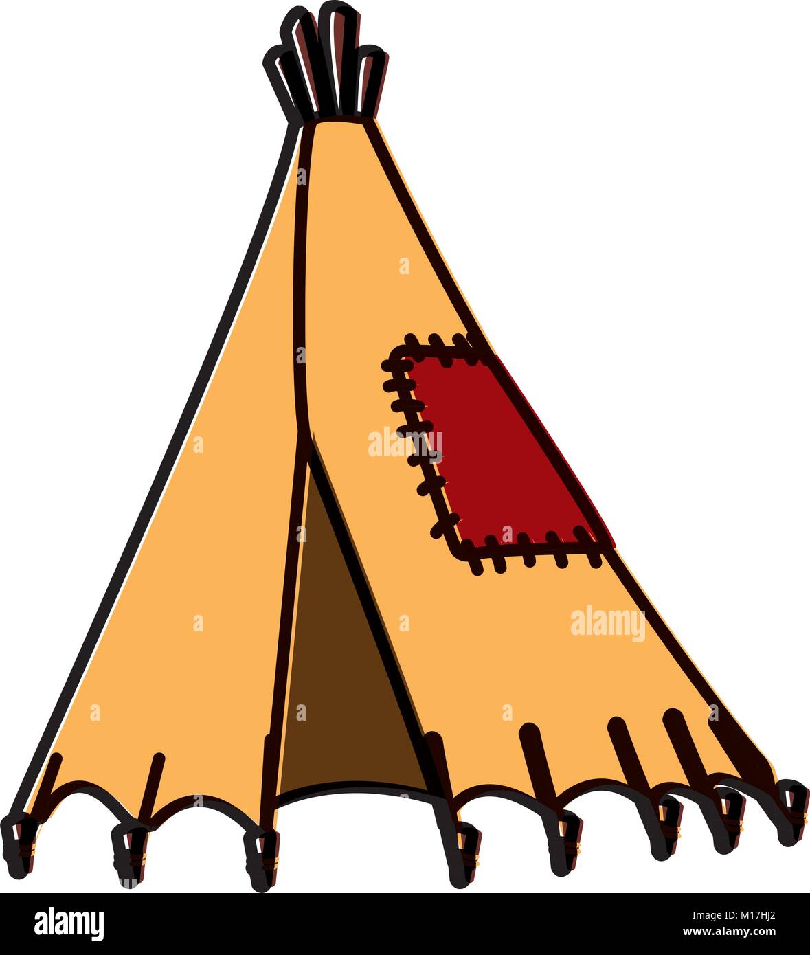 Indian tent isolated Stock Vector Image & Art - Alamy