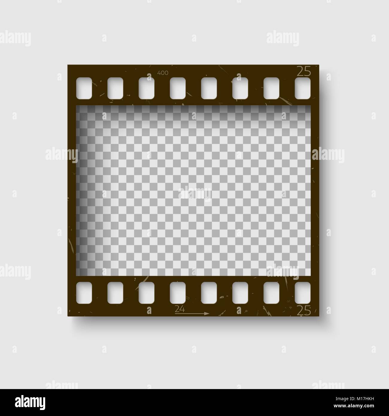 Single Scratched 35mm Film Movie Strip Stock Photo 1388128877