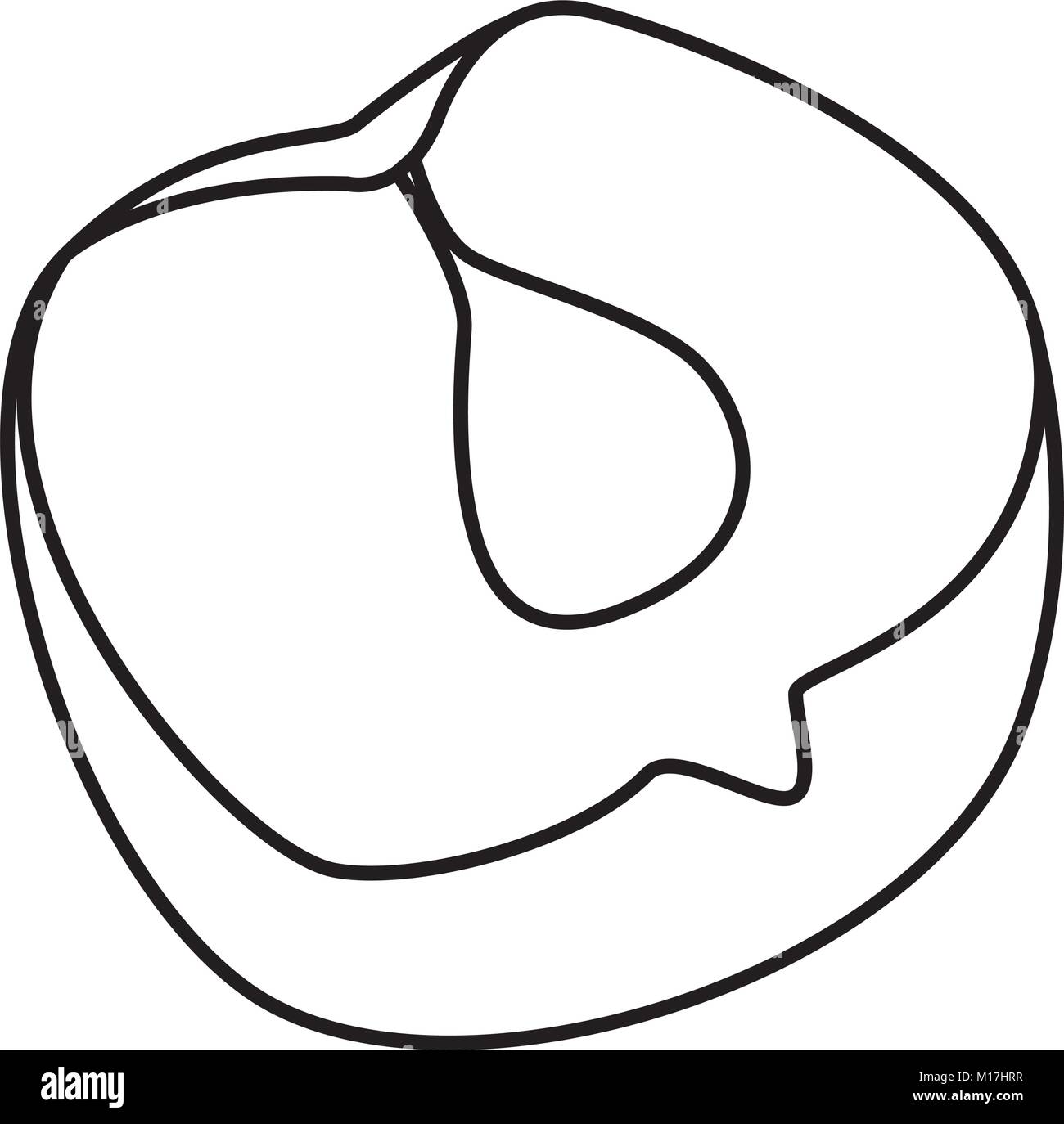 Open nut Stock Vector Images - Alamy